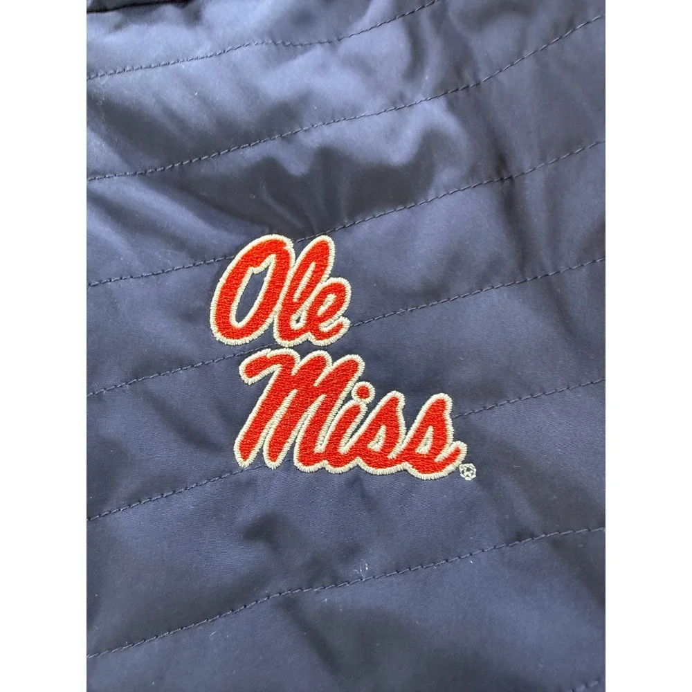 Under Armour Ole Miss Rebels ColdGear Jacket Navy Blue Womens NEW Small